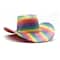 Pride Rainbow Stripes & Sequins Adult Cowboy Hat by Celebrate It™
